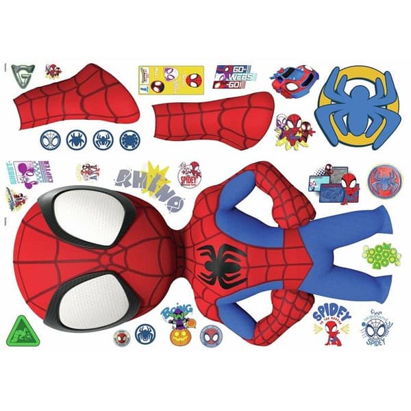 Marvel - RMK4924GM - Jättemärke Spidey och hans fantastiska vänner kan flyttas röd, gul, blå, grön, orange, lila