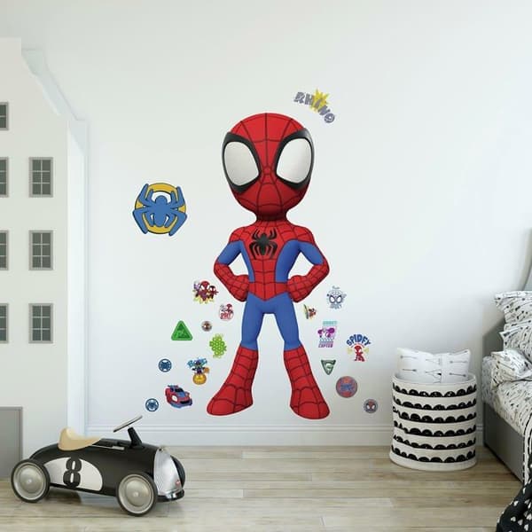 Marvel - RMK4924GM - Jättemärke Spidey och hans fantastiska vänner kan flyttas röd, gul, blå, grön, orange, lila