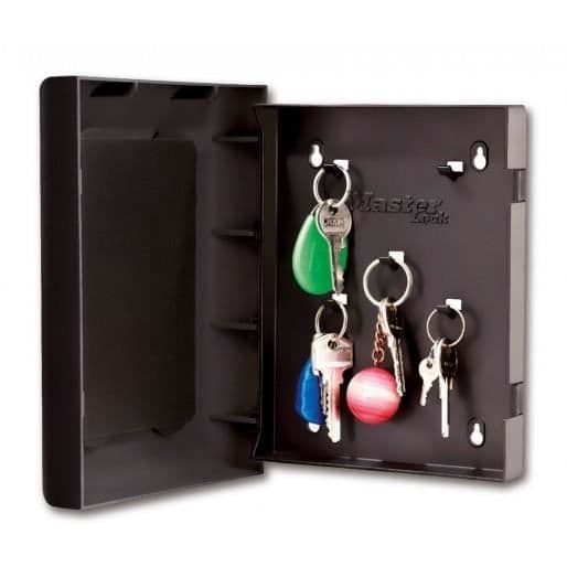 Nyckelskåp - MASTER LOCK - 5451EURD - Svart - ABS-plast - 5 krokar