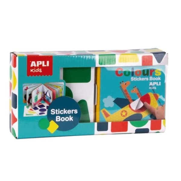 Book of Stickers - Apli Agipa - Upptäck geometriska former - Flerfärgad - Från 3 år - 1 bok