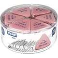 Miniatyrbild 2 av 2: Triangulära gummisar - MILAN - Modell 4836 - Flexibla - Rosa - Precisionsutplånande