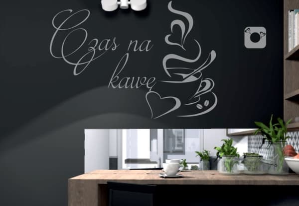 KEITTIÖTARRAT tarra kuppi kahvi kahvi sydämet 100 x 50cm G255_074