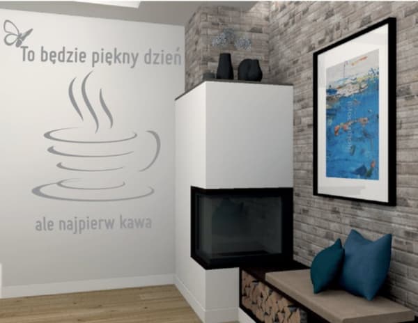 KØKKENKLISTERMERKER klistermærke kop kaffe kaffe hjerter 100 x 50 cm G260_074