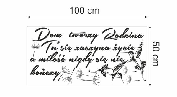 SEINÄTARRAT Koti Luonut Family Love Voikukat 100x50cm NC_001