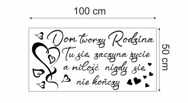 SEINÄTARRAT Koti Luo Perhe-elämä Rakkaus Sydämet 100x50cm NC_002