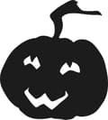 Pikkukuva 1 / 3: ISO HALLOWEEN-TARRA Tarrat Pelottava Kurpitsa-koriste NH_010
