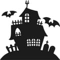 Pikkukuva 1 / 3: ISO HALLOWEEN-TARRA Tarrat Aavemainen LINNA Kauhukoristeiden ikkuna NH_008
