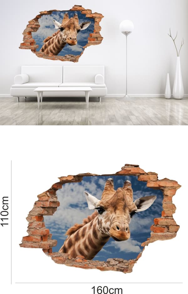 3D-TARRAT valokuvatapetti TIILI NÄKÖALALLA 160 x 110