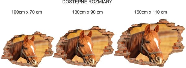 3D-KLISTERMÆRKER fototapet BRICK WITH A UDSIGT 130 x 90