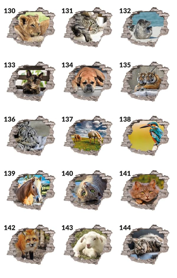 3D-TARRAT valokuvatapetti TIILI NÄKÖALALLA 130 x 90