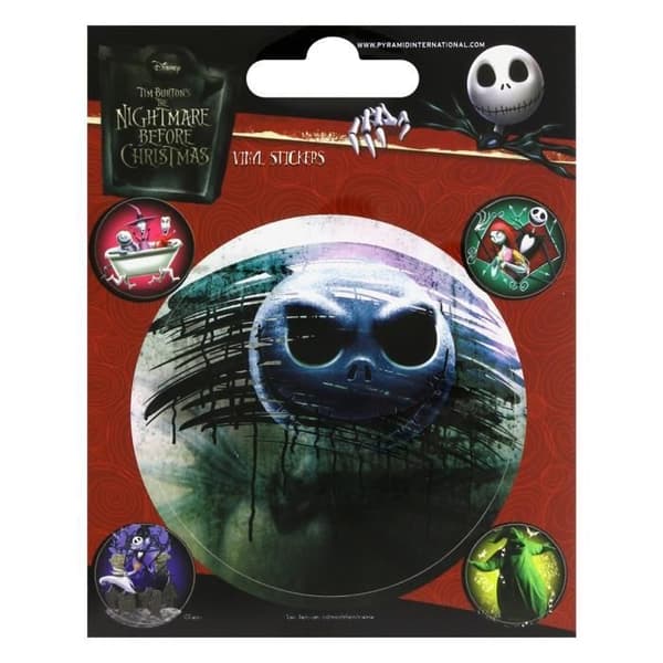 Autocollant - The Nightmare Before Christmas - Set med autocollanter - Vit - Barn - Unisex