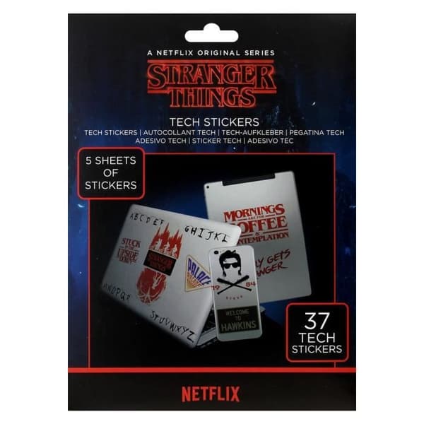 Tech-dekaler - Stranger Things - Vit - Vuxen - Unisex