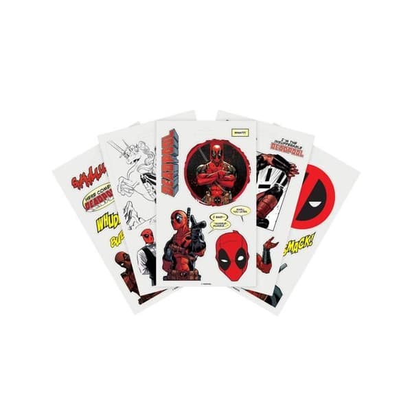 Deadpool Decal Gadget - MARVEL - Comic Art Print - Vit
