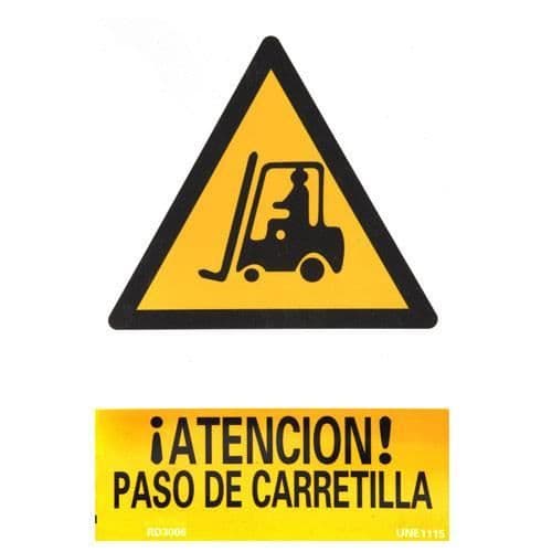 Varningsskylt gaffeltruckpassage 30x21 c