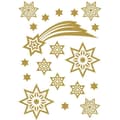 Miniatyrbild 2 av 3: MAGISK stjärna &amp; stjärnfall Juldekal - HERMA - Guld - Gul