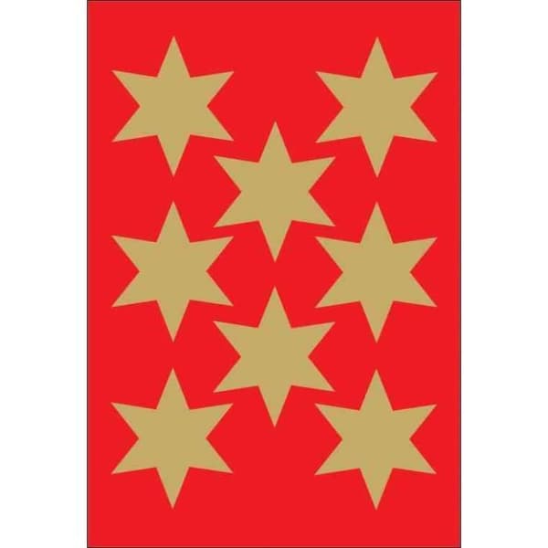 Julstickers - HERMA - Stjärnor - 33 mm - Guld - 3 ark