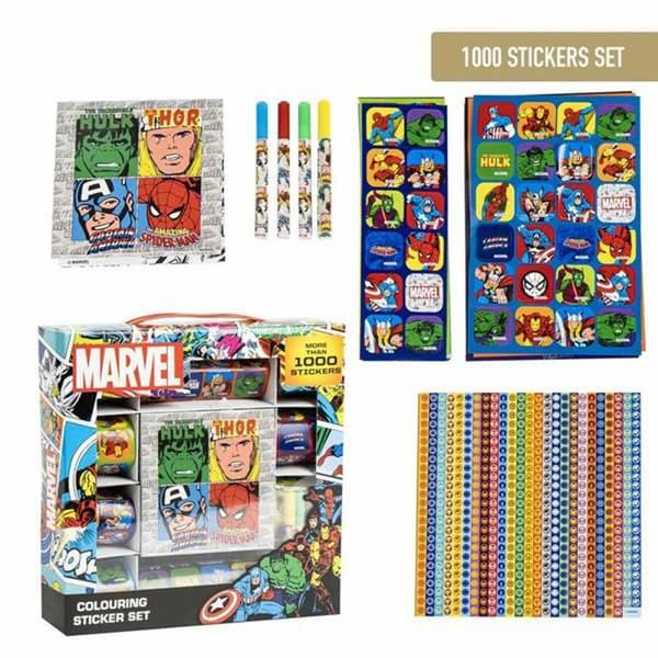 Sæt med klistermærker Marvel