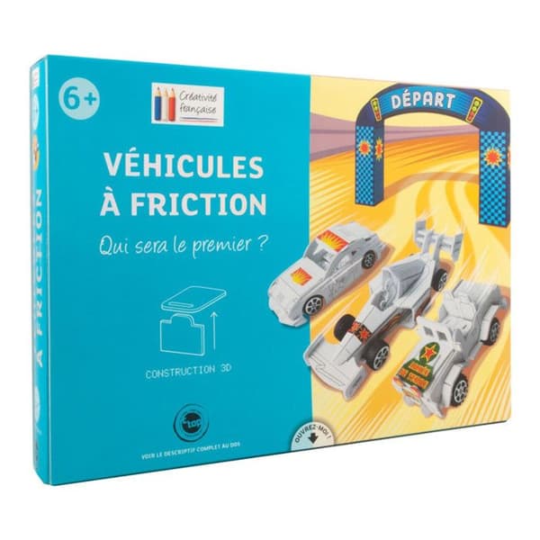Kreativkit - Bilar att montera - 3D-konstruktion - Från 6 år