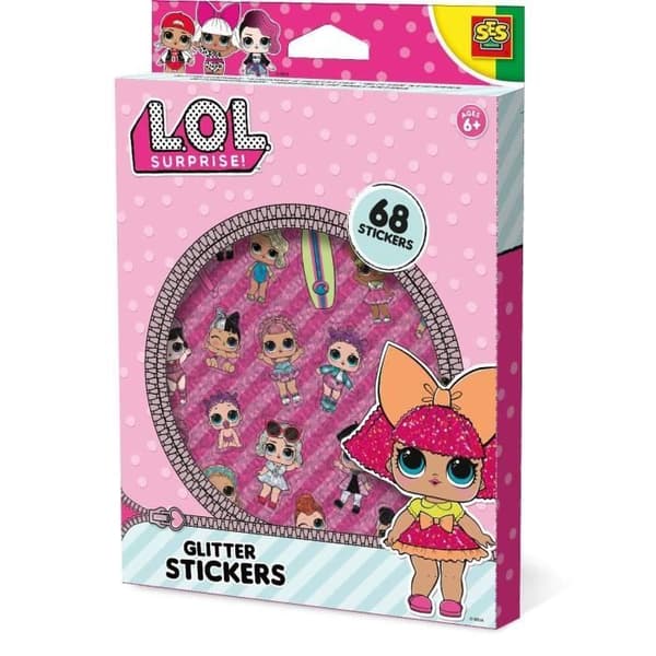 LOL. glitter klistermärken