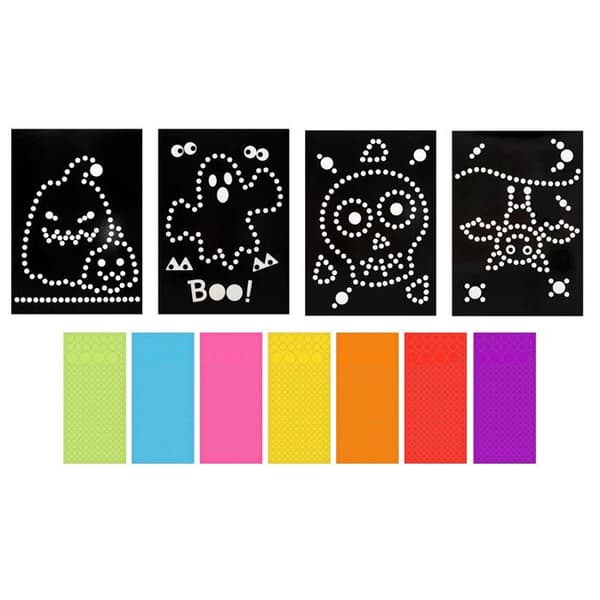 Halloween klistermärkesleksak 4 delar