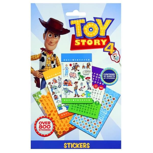 Toy Story 4 Set med klistermärken Karaktärer 800- USED