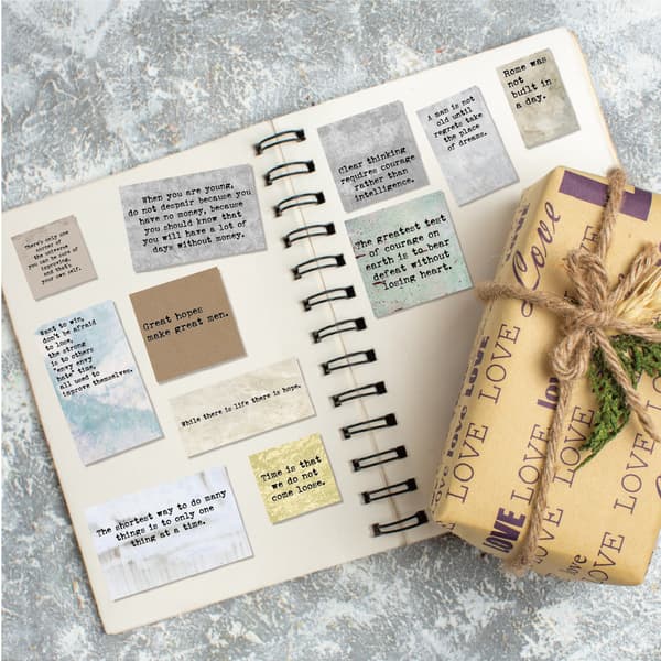 INF Retro Inspirerende Citat Klistermærker til DIY Scrapbooking