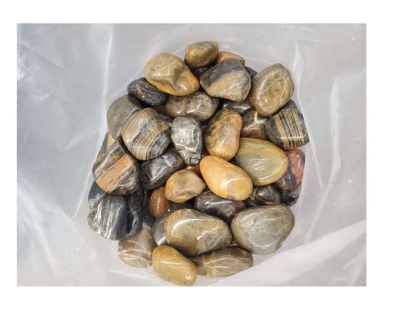 60 kg Polerade småsten Blankt grus Flodsten Pebbles Trädgårdsgrus Prydnadsgrus #