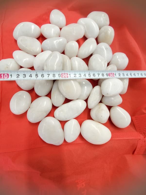 200 kg Kiillotettu kivi Jokikivi Kivet Puutarhasora Koristesora Valkoinen