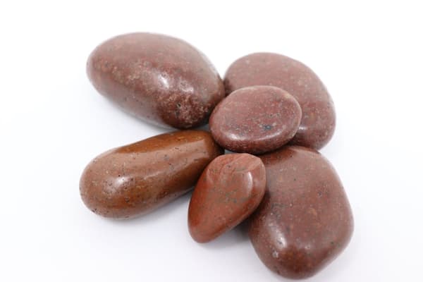20 kg Polerad småsten Flodsten Pebbles Trädgårdsgrus Prydnadsgrus Röd