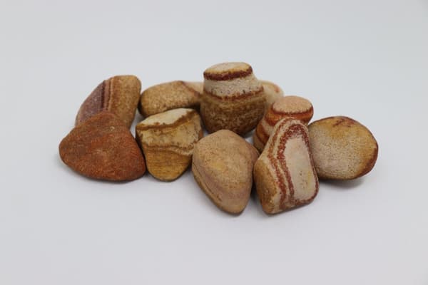 80 kg småsten River Pebble Pebbles Trädgårdsgrus Prydnadsgrus Dekokies Sandstone