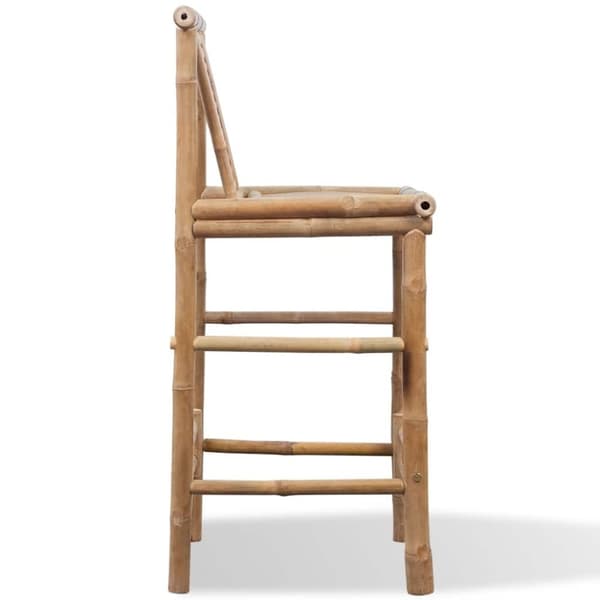 vidaXL Barstoler 2 stk bambus