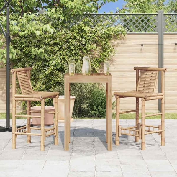 vidaXL Baarijakkarat 2 kpl bambu