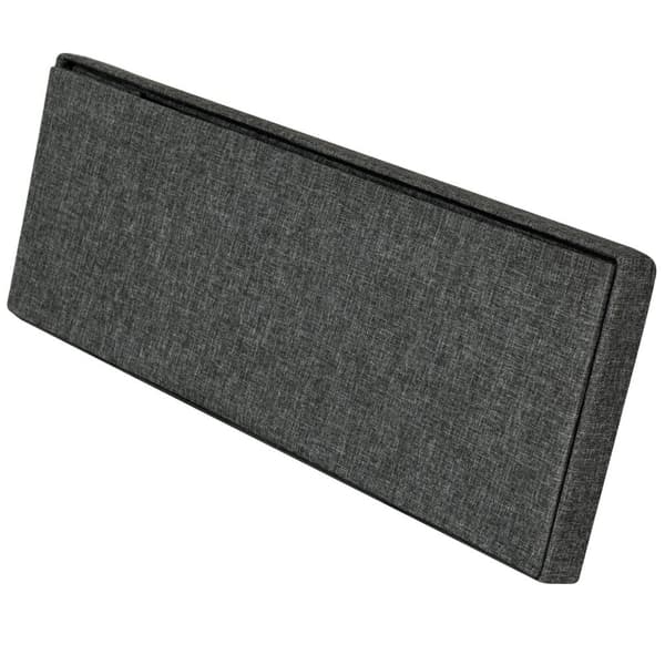 Foldbar puf med opbevaring 110x38x38cm - mørkegrå