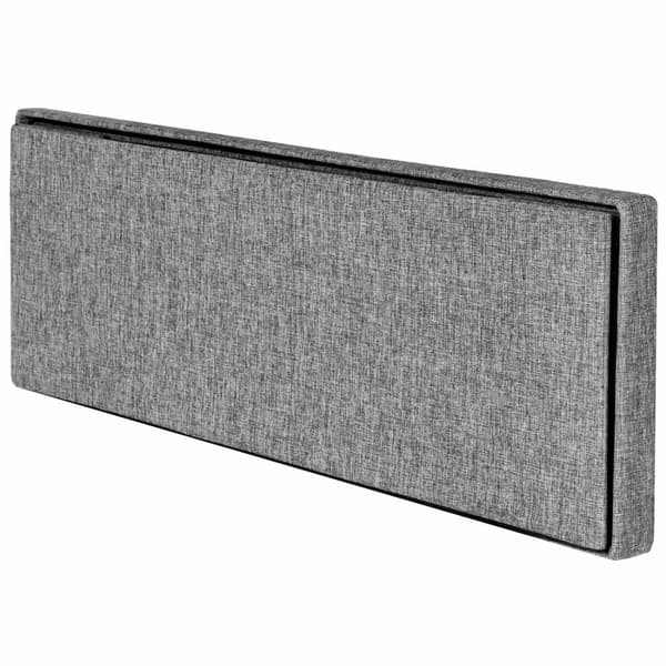 Foldbar puf med opbevaring 110x38x38cm - lysegrå