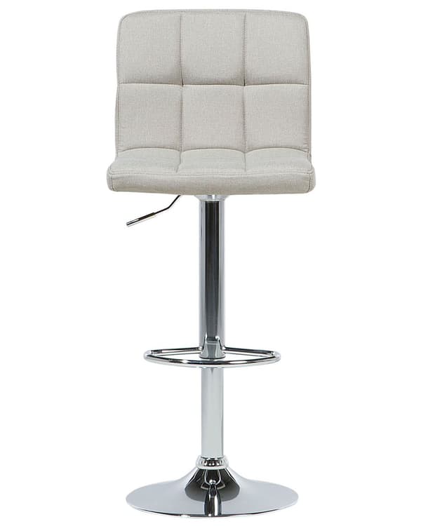 Barstol 2 st Beige Justerbar Höjd