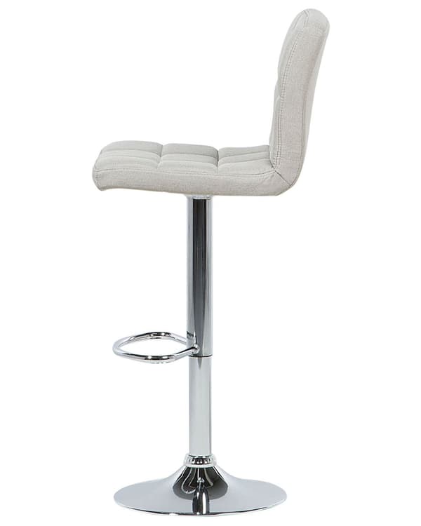 Barstol 2 st Beige Justerbar Höjd