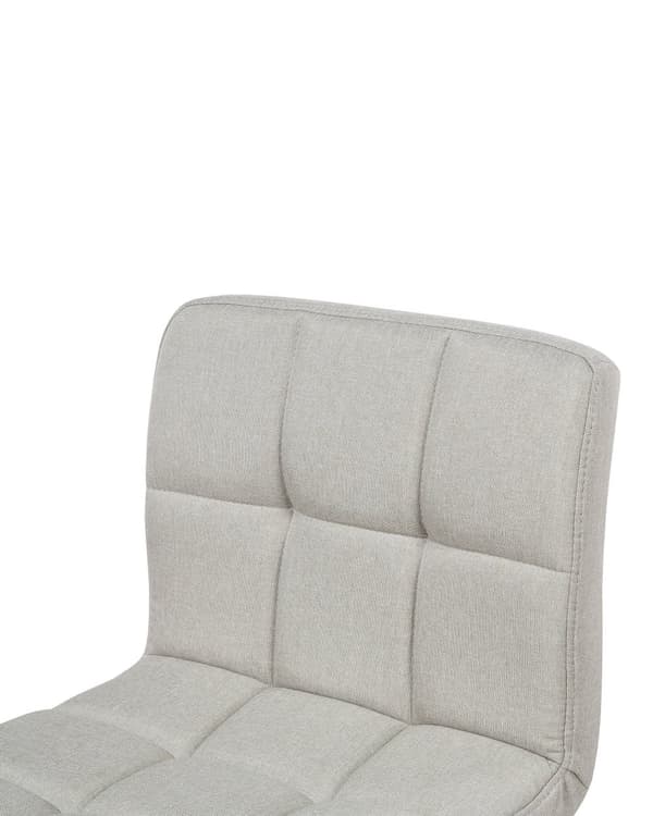Barstol 2 st Beige Justerbar Höjd