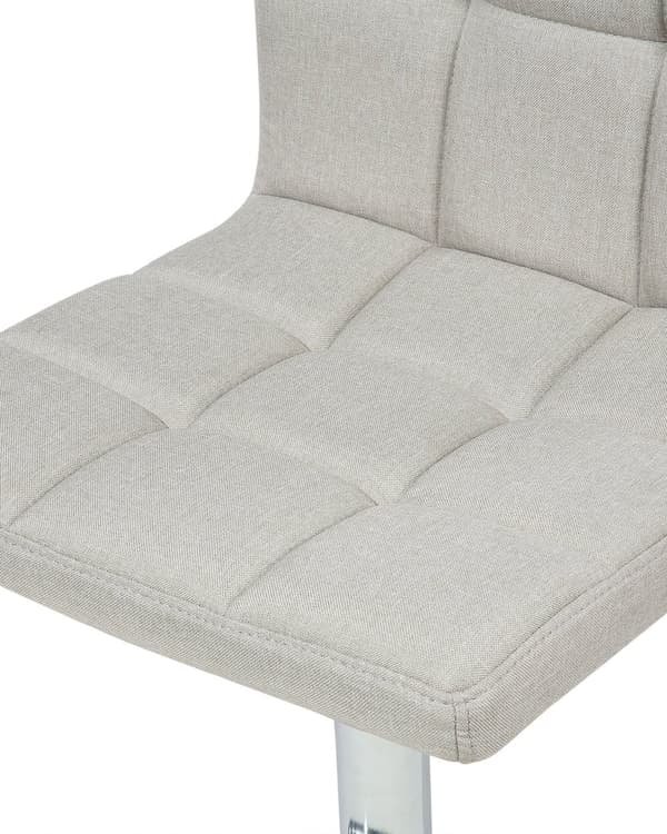 Barstol 2 st Beige Justerbar Höjd