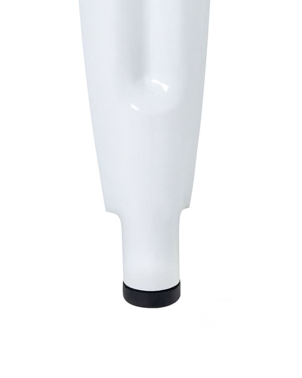 Barstol 2 st Vit Metall 76 cm Stapelbar Industriell