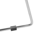Miniatyrbild 11 av 11: Set med 2 barstolar Silver Stålstomme Konstläder Höjd ribbrygg Modern design