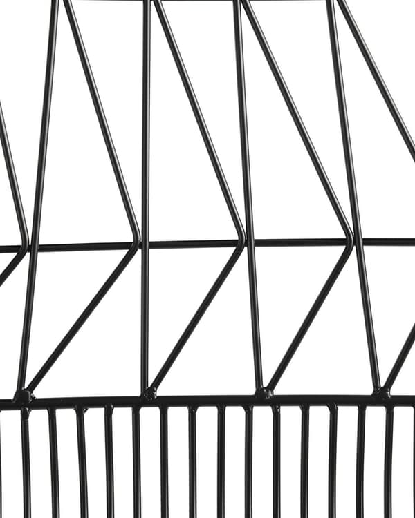 Set med 2 barstolar Svart Stålstomme Konstläder Höjd ribbrygg Modern design