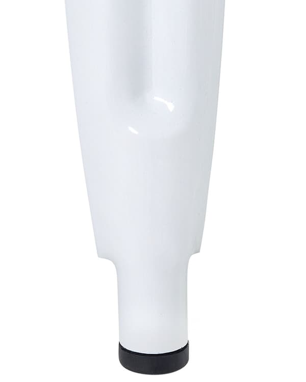 Barstol 2 st Vit Metall 60 cm Stapelbar Industriell
