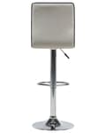Miniatyrbild 7 av 11: Set med 2 Barstolar Beige Tyg Silver Justerbar Höjd Snurrstol