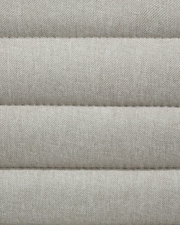 Set med 2 Barstolar Beige Tyg Silver Justerbar Höjd Snurrstol