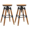 Miniatyrbilde 1 av 8: vidaXL Barstoler 2 stk heltre gran