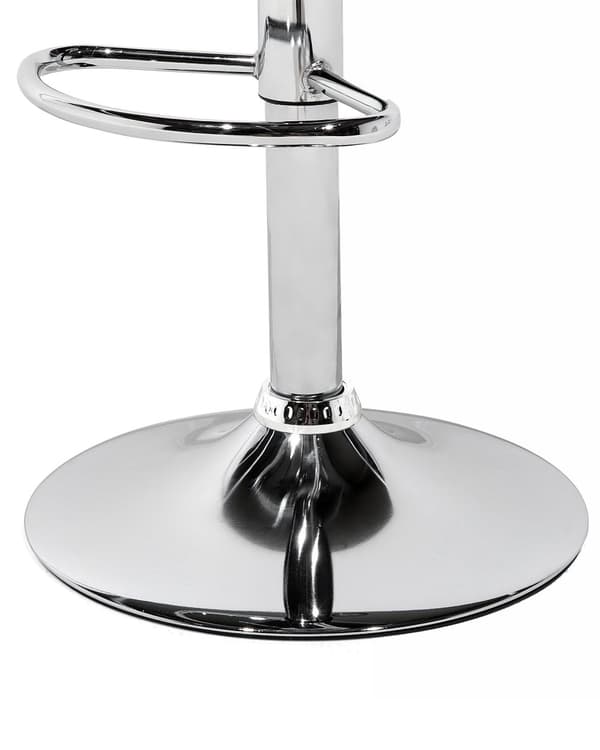 Barstole Transparent Akryl Sølv Blank Metal Sæt 81/102 x 38 cm Drejelig Gaslift Justerbar Moderne Vinglas Motiv Stil med Ryg til Køkken Dekor