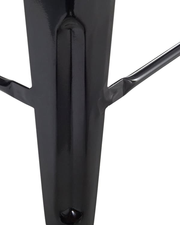 Sæt med 2 barstole Sort Metal 60 cm Stabelbar Bordhøjde Industriel Moderne Stil