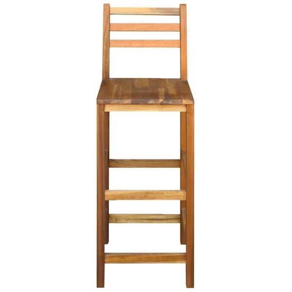 vidaXL Barstoler 2 stk heltre akasie
