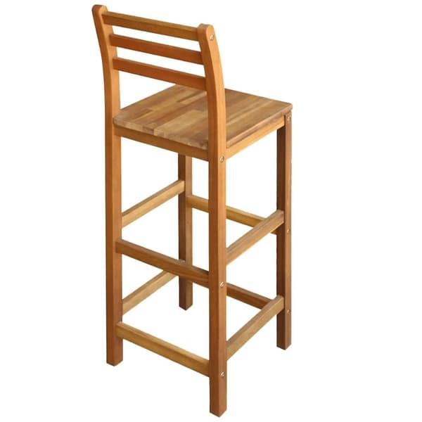 vidaXL Barstoler 2 stk heltre akasie