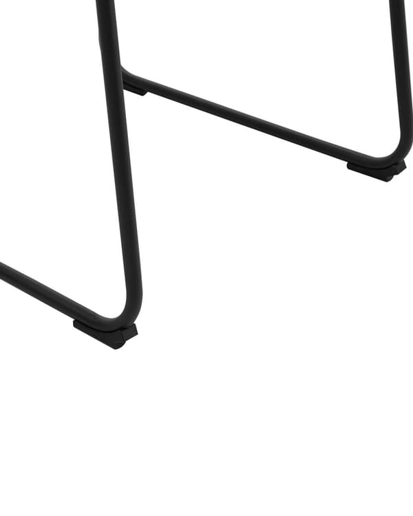 Barstole Blå Polstret Sorte Metalben Sæt 99 x 46 x 46 cm Høje Køkkenstole Ryglæn Fodstøtte Moderne Counterstole Køkkenø Barbord Indretning